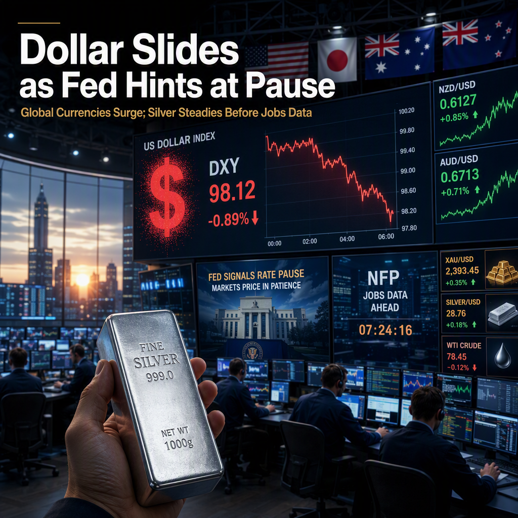 US Dollar Weakens as Fed's Waller Signals Rate Pause; Global Currencies and Commodities React Ahead of NFP Data