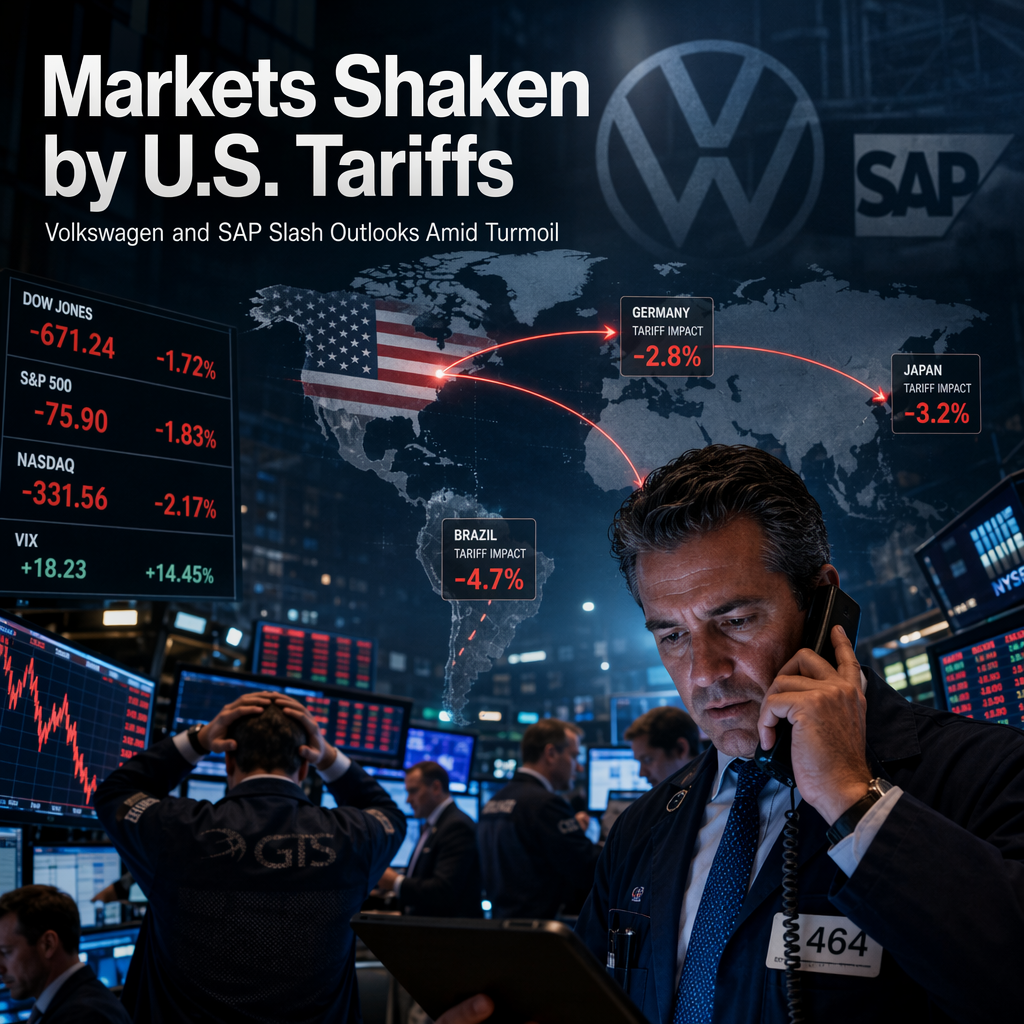 Global Markets Rattle as U.S. Imposes Sweeping Tariffs, Volkswagen and SAP Cut Outlooks