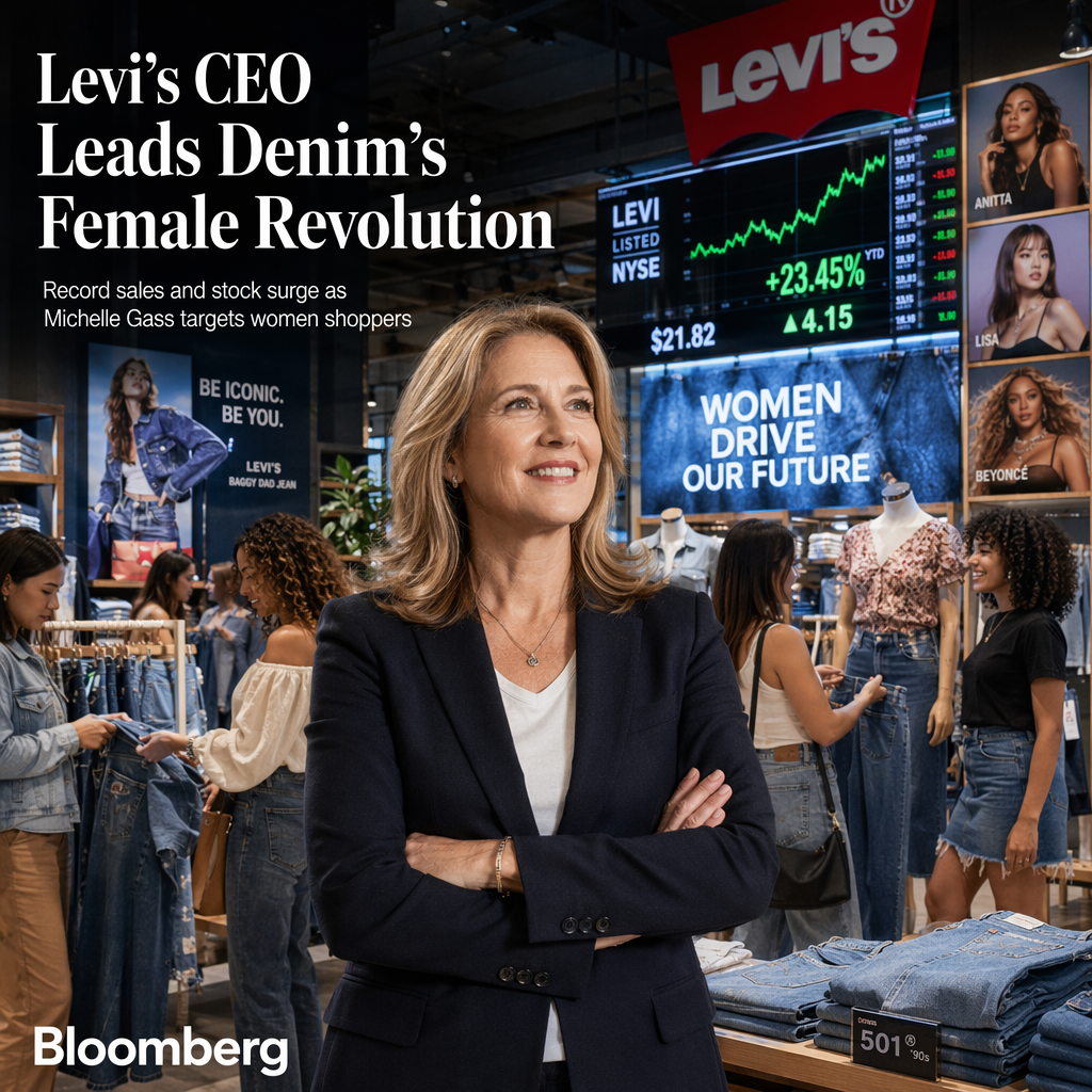 Levi’s CEO Michelle Gass Targets Women Shoppers as Company Posts Record Sales and Stock Surge