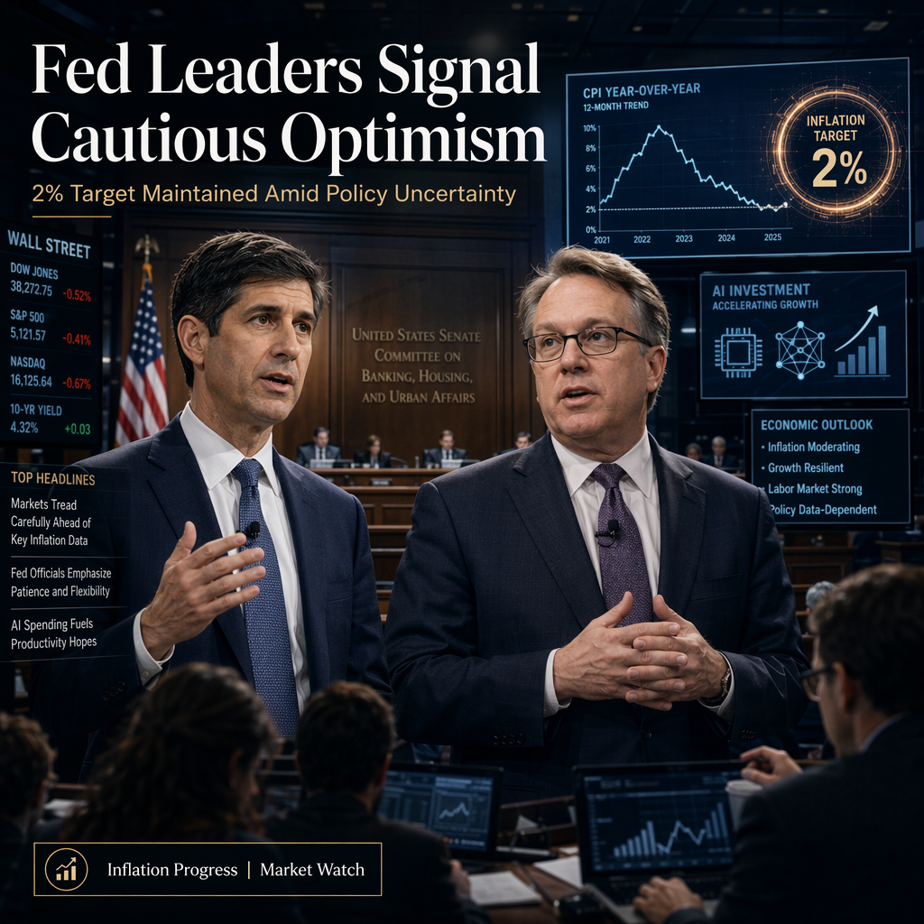 Fed Leaders Signal Cautious Optimism on Inflation Progress, Maintain 2% Target Amid Policy Uncertainty