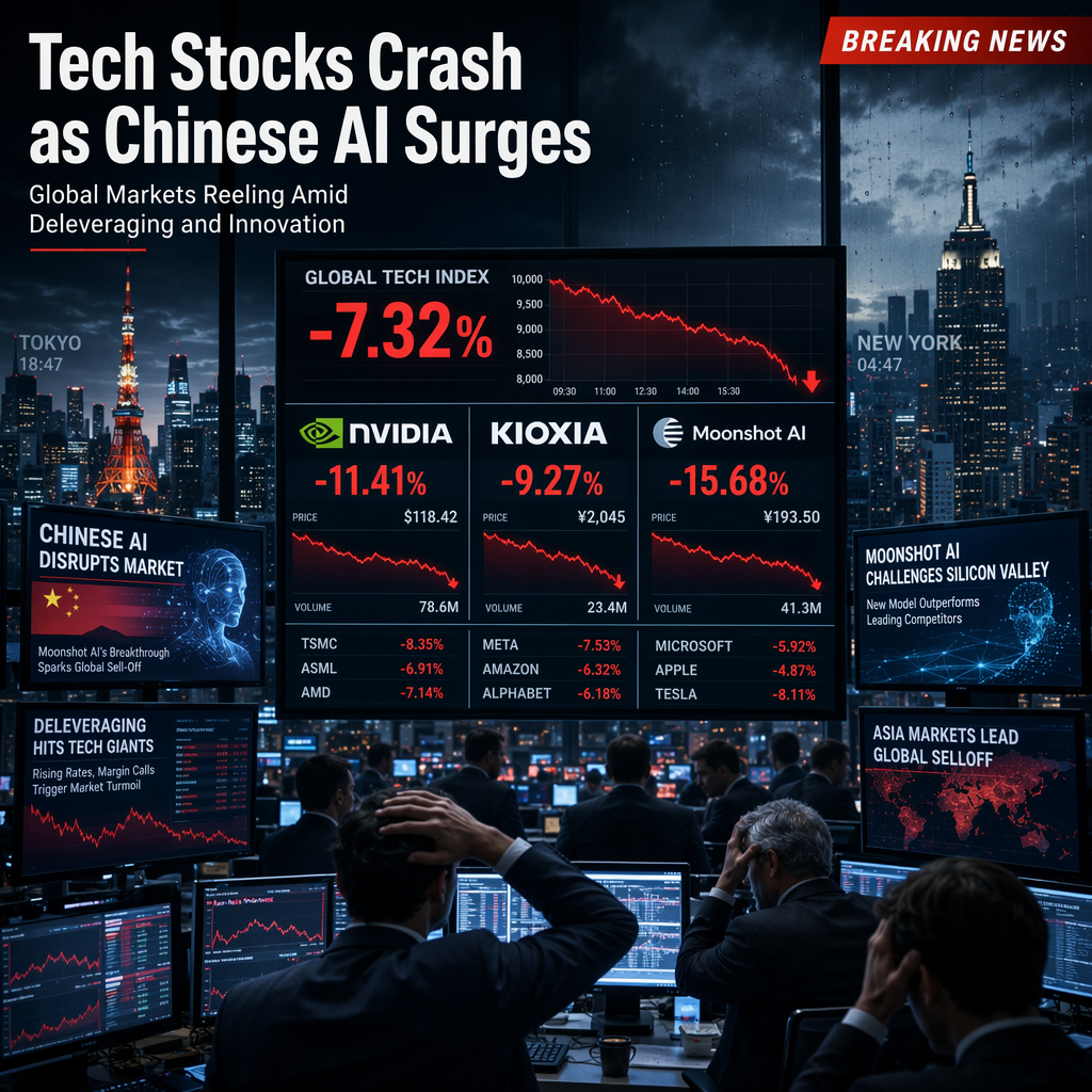 Global Tech Stocks Plunge as Chinese AI Breakthrough and Deleveraging Spark Market Turmoil