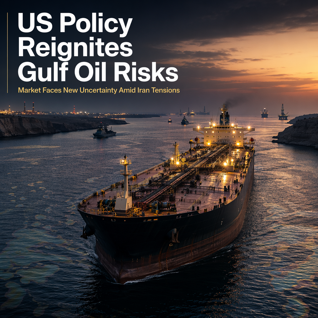 US Policy Shift on Iran Reintroduces Oil Risk Premium Amid Gulf Supply Uncertainty