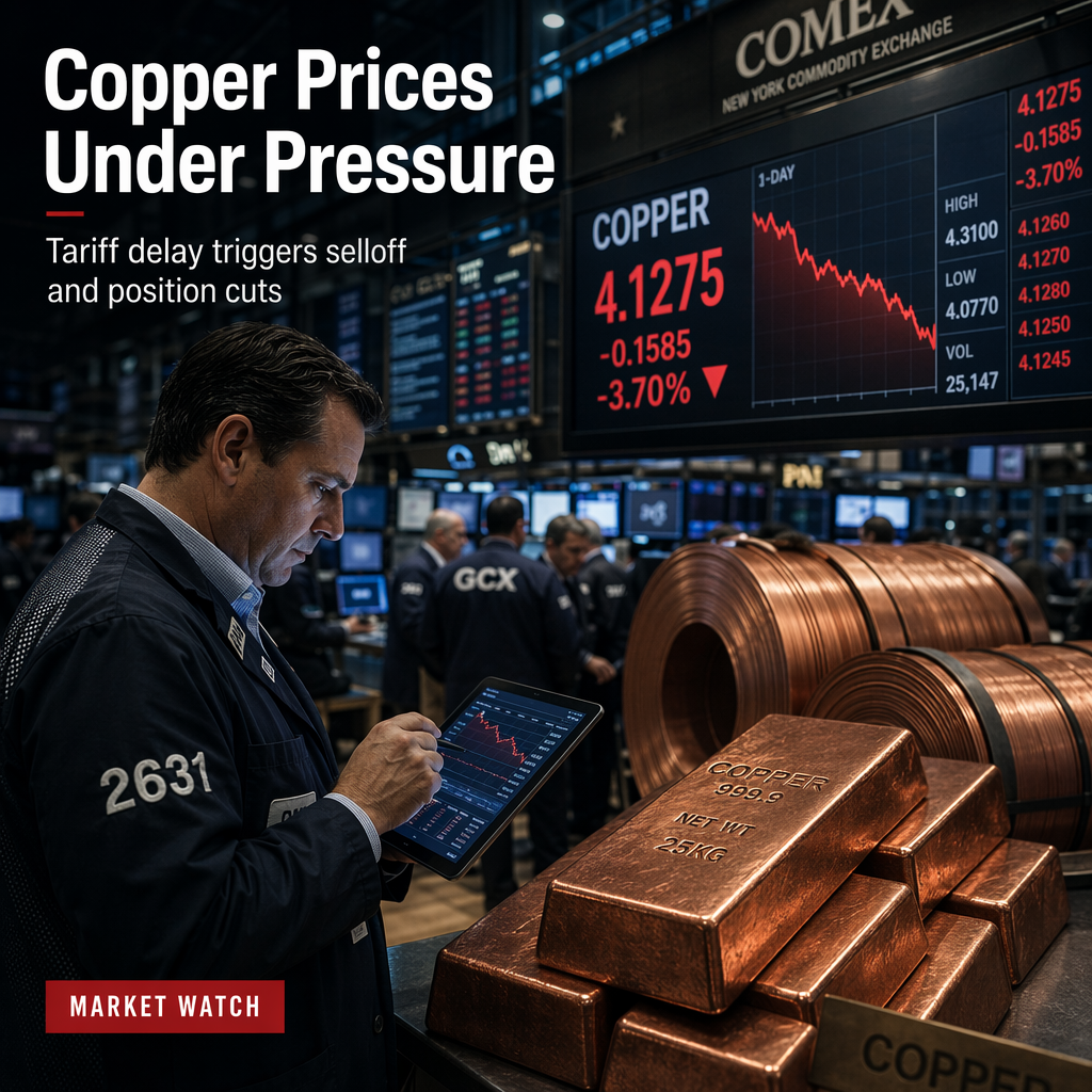 Copper Prices Face Pressure as Tariff Decision Delayed, CTAs Cut Positions