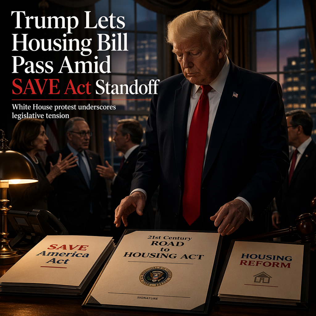 Trump Allows Bipartisan Housing Bill to Become Law Without Signature Amid SAVE Act Dispute