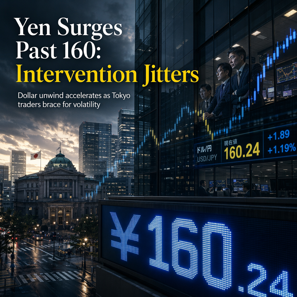 Yen Surges Into 160 Range Amid Intervention Fears, Unwinding Dollar Positions