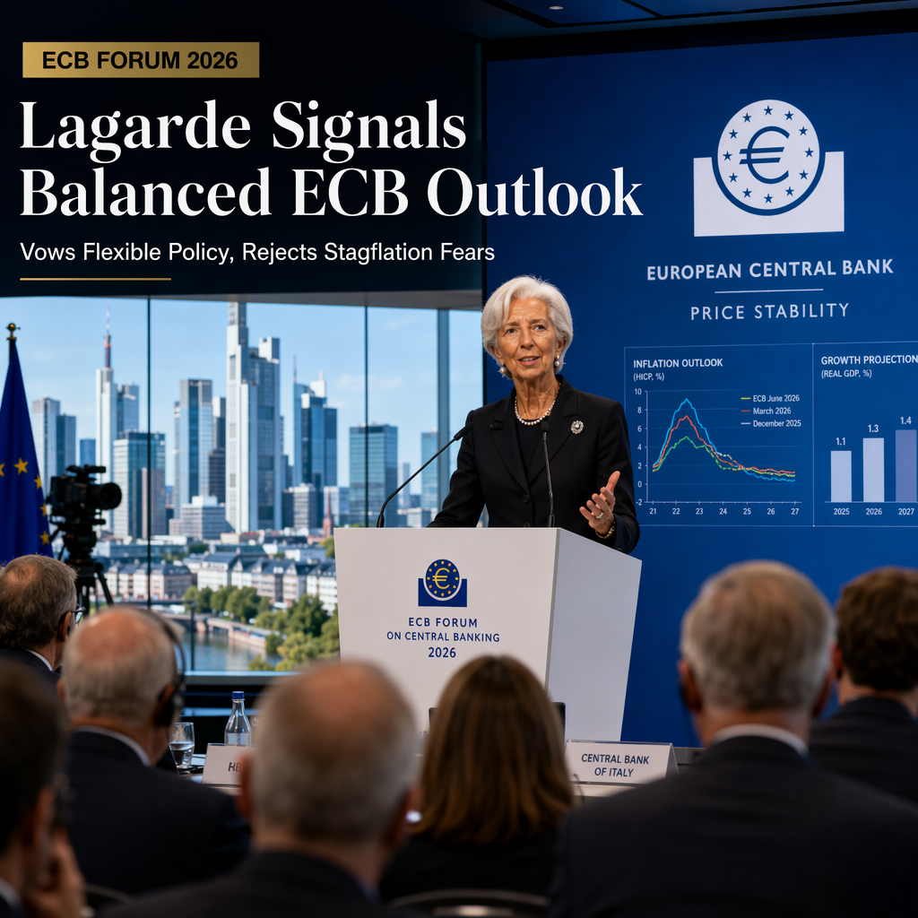 ECB President Lagarde Signals Balanced Risks and Commitment to Inflation Control