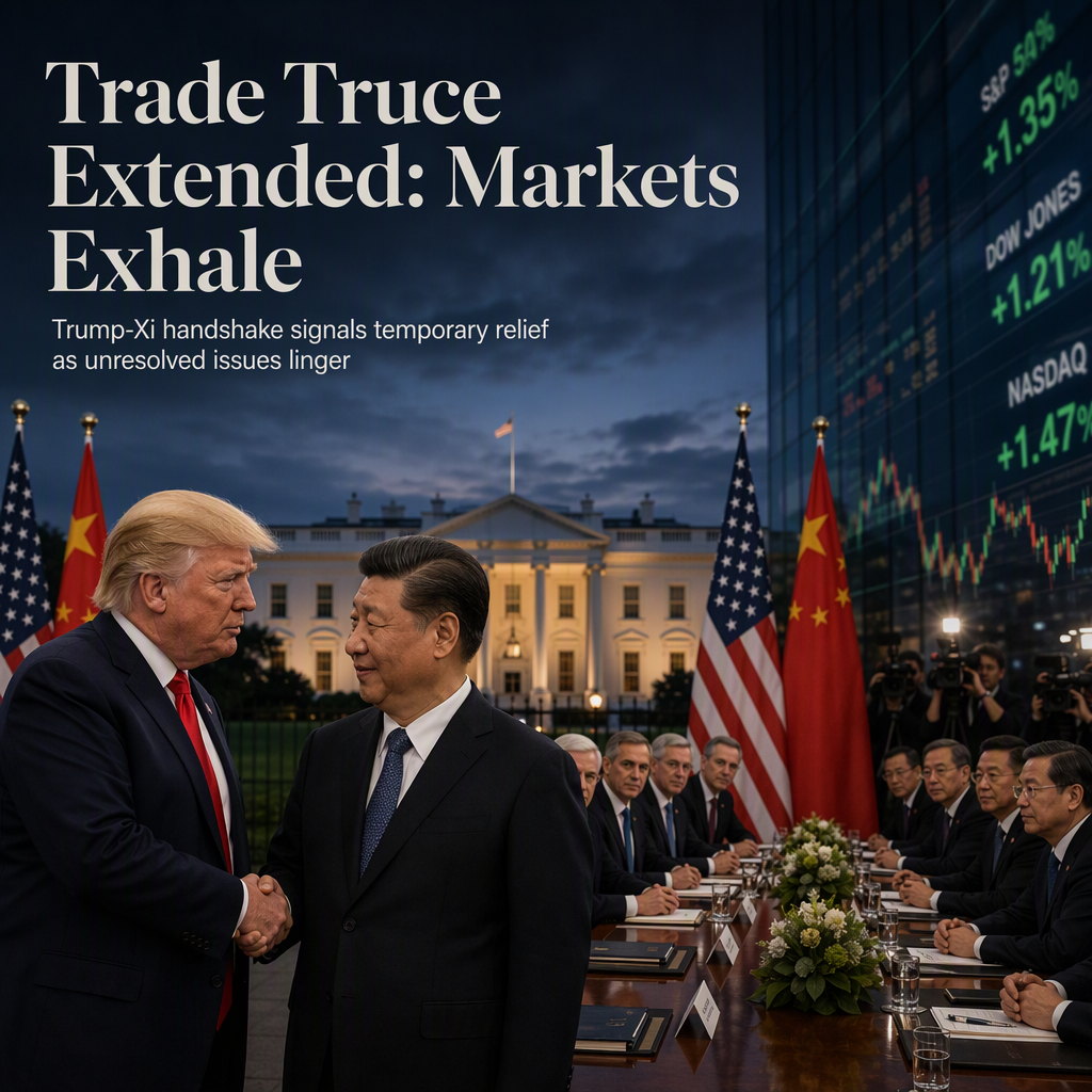 US and China Extend Trade Truce Amid High-Stakes Trump-Xi Summit, Easing Market Fears