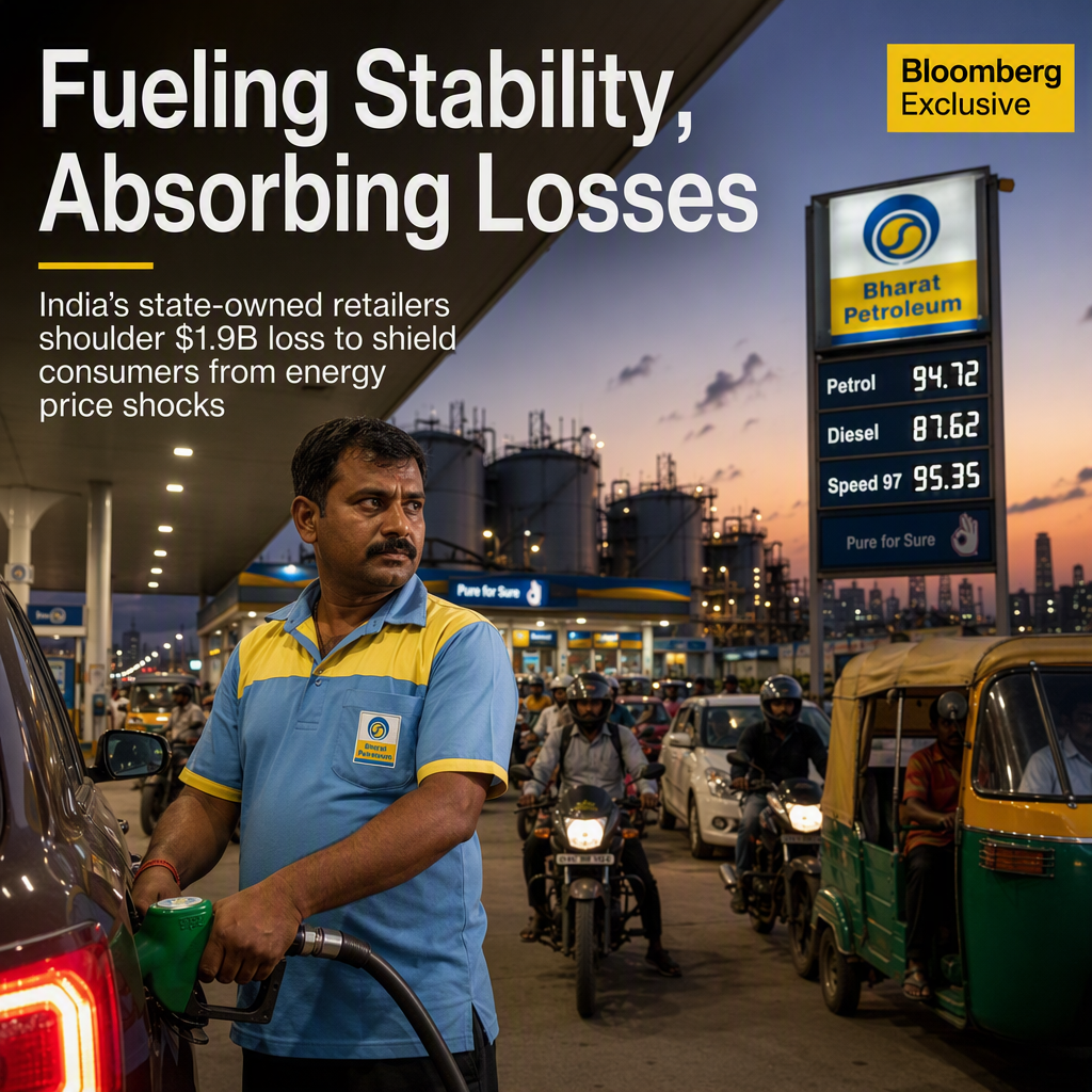 India's State Fuel Retailers Incur $1.9 Billion Loss Amid Energy Price Shock