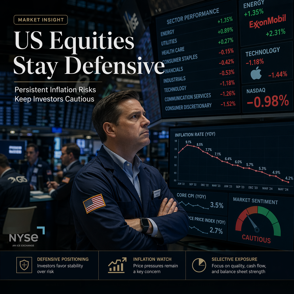 US Equity Flows Remain Defensive Amid Persistent Inflation Concerns, Says BNY
