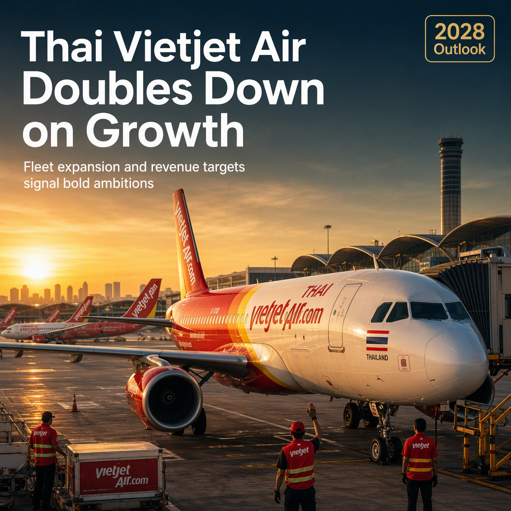 Thai Vietjet Air Targets Doubling Revenue and Fleet Expansion by 2028