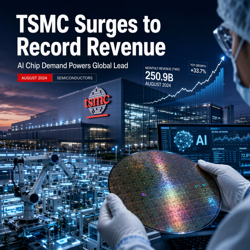 TSMC Achieves Record August Revenue Amid Surging AI Chip Demand