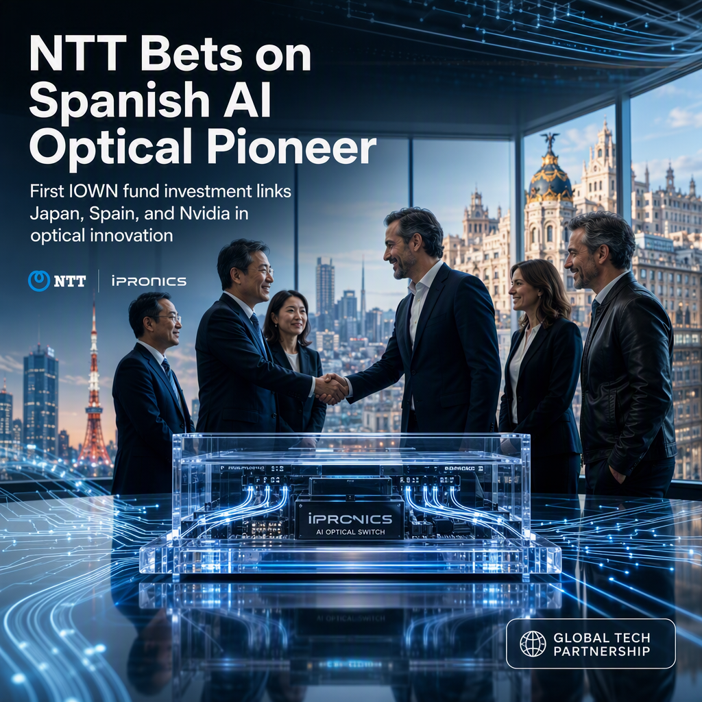 NTT's IOWN Fund Makes First Investment in Spanish AI Optical Switch Startup iPronics