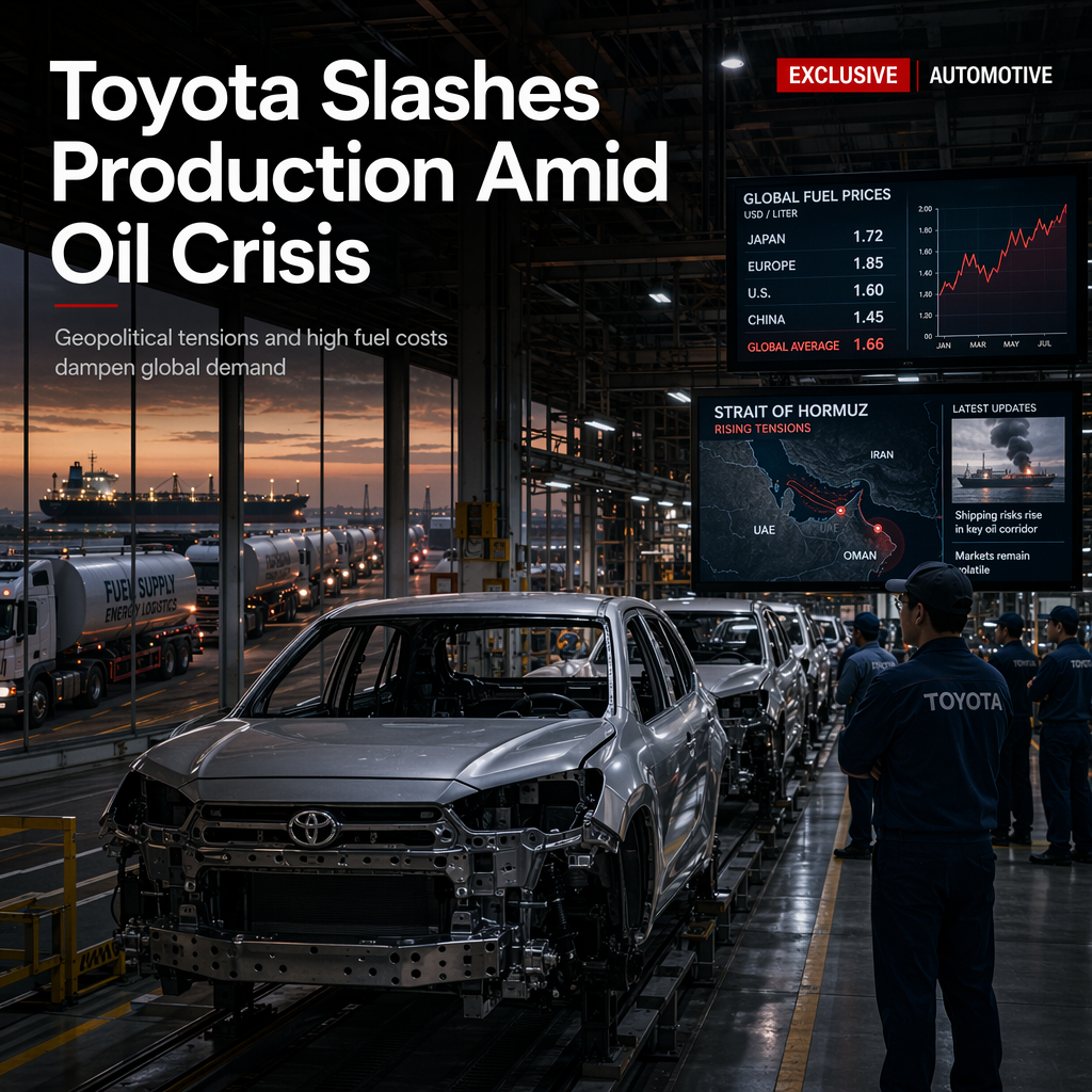 Toyota to Cut Overseas Production by 100,000 Vehicles Amid Iran Conflict and High Fuel Costs