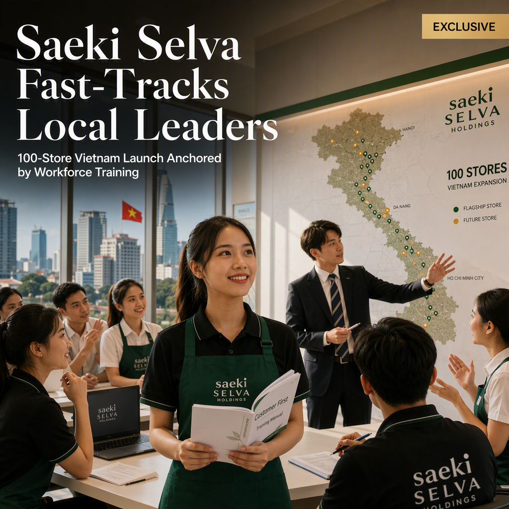 Saeki Selva Holdings Launches Workforce Training for 100-Store Expansion in Vietnam
