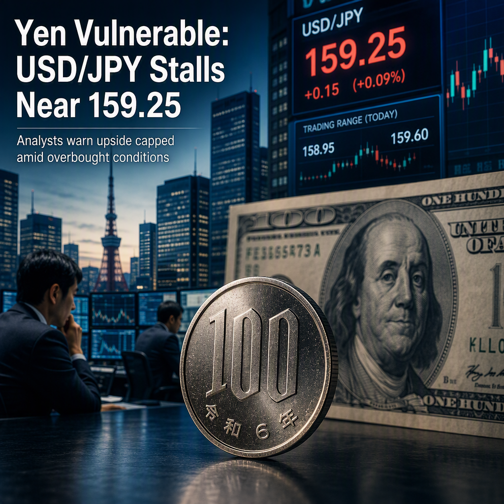 Japanese Yen Remains Vulnerable as USD/JPY Consolidates Near 159.25, UOB Analysts Say
