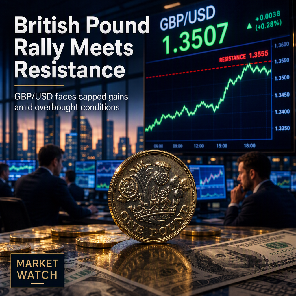 British Pound Rally Faces Resistance Near 1.3555 Amid Overbought Conditions