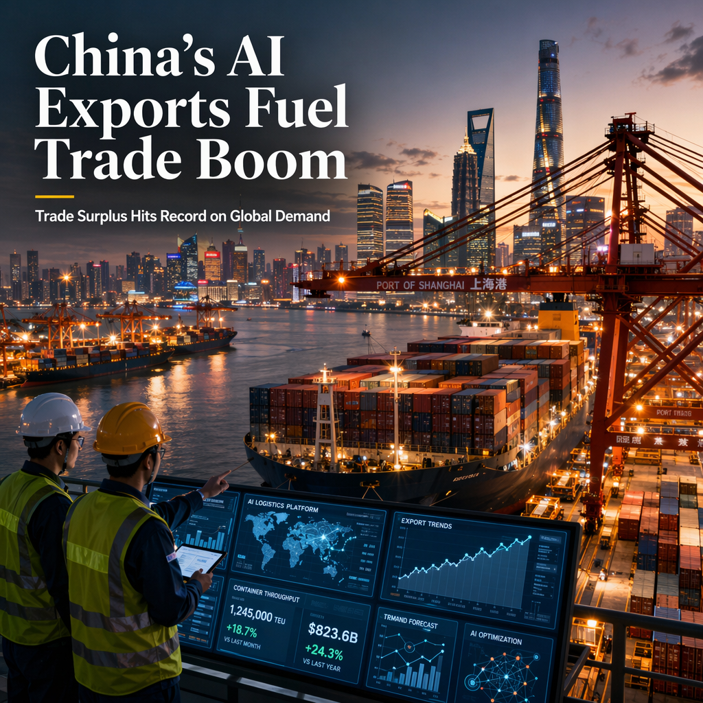 China’s Trade Surplus Surges in June on Soaring AI-Related Exports, Beating Expectations