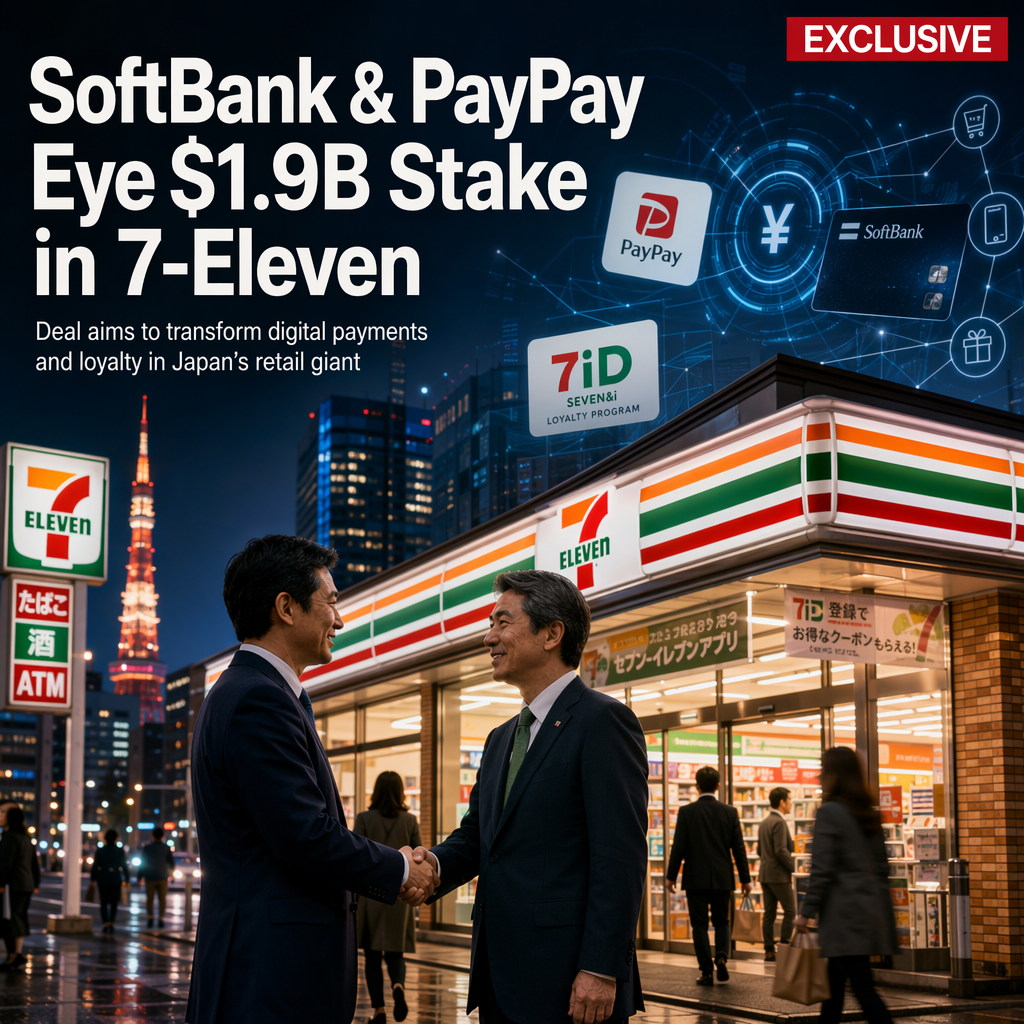 SoftBank and PayPay Propose $1.9 Billion Investment in 7-Eleven Parent Seven & i Holdings