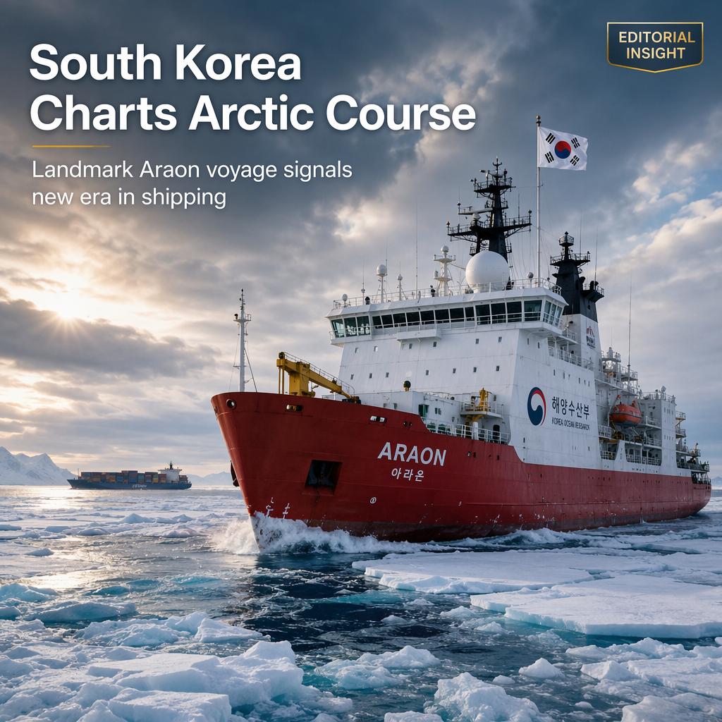 South Korea Eyes Arctic Shipping Route with Landmark Araon Voyage