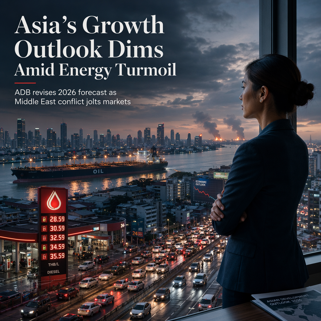 ADB Cuts 2026 Asia Growth Forecast Amid Energy Shock and Middle East Conflict