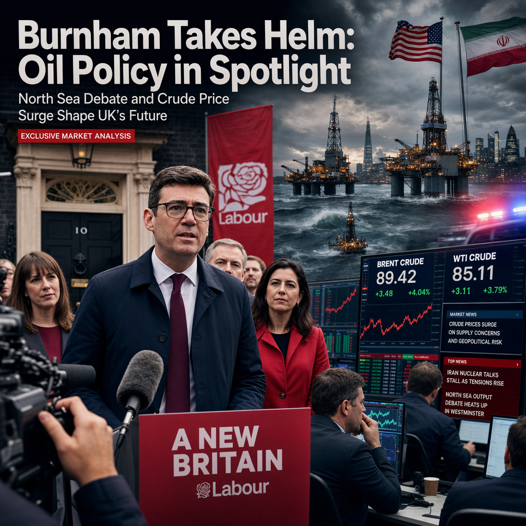 Andy Burnham Set to Become UK Prime Minister Amid North Sea Oil Policy Debate and Rising Crude Prices