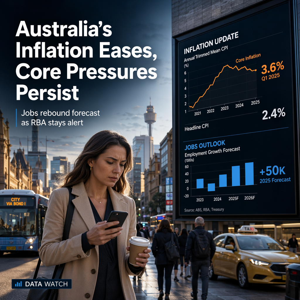 Australian Inflation Slows but Core Pressures Persist; TD Securities Expects Jobs Rebound