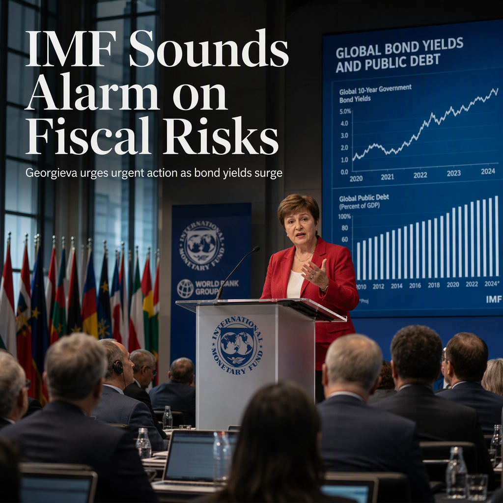 IMF Chief Urges Advanced Economies to Address Fiscal Risks Amid Rising Bond Yields