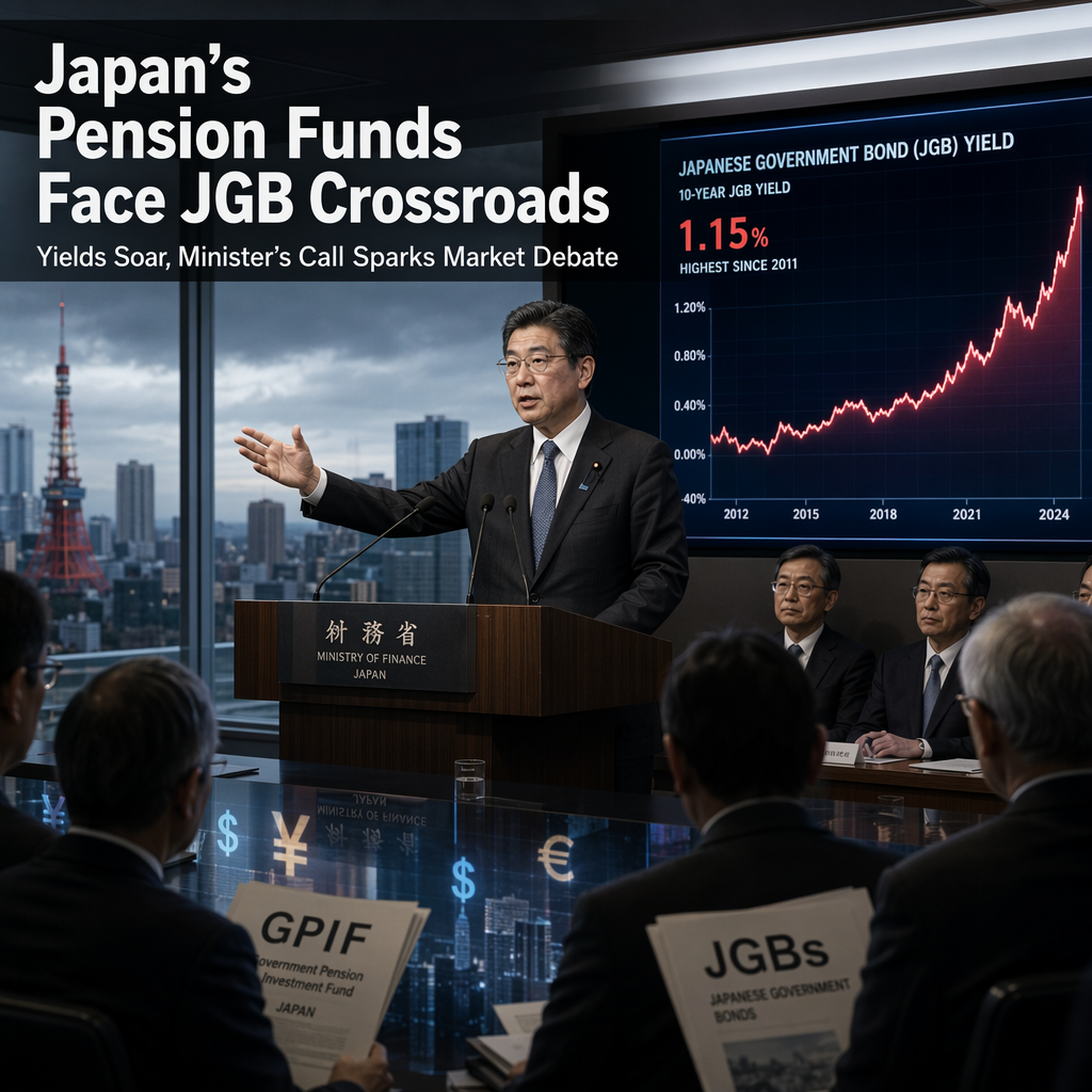 Japan's Finance Minister Urges Pension Funds to Buy JGBs as Yields Hit Multi-Decade Highs, Sparking Market Debate