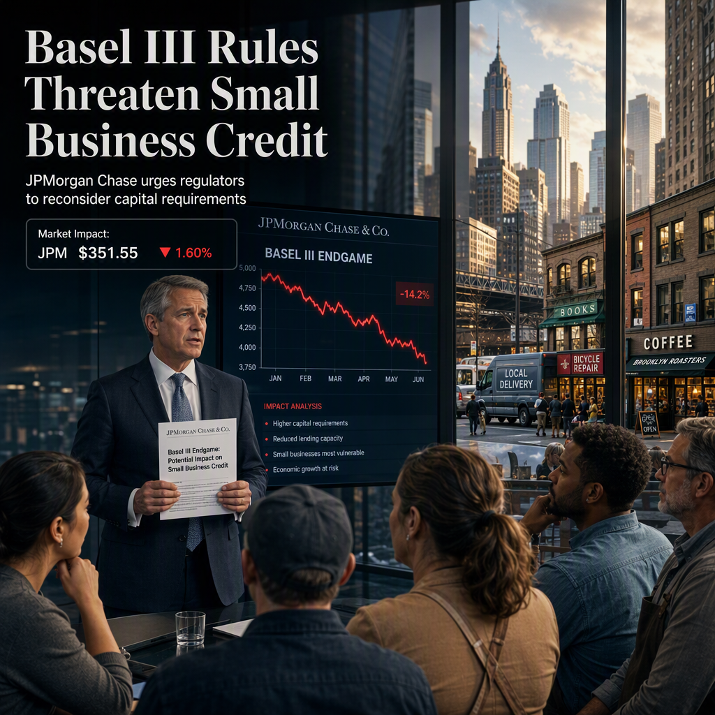 JPMorgan Chase Warns Basel III Endgame May Restrict Credit for Millions of Small Businesses