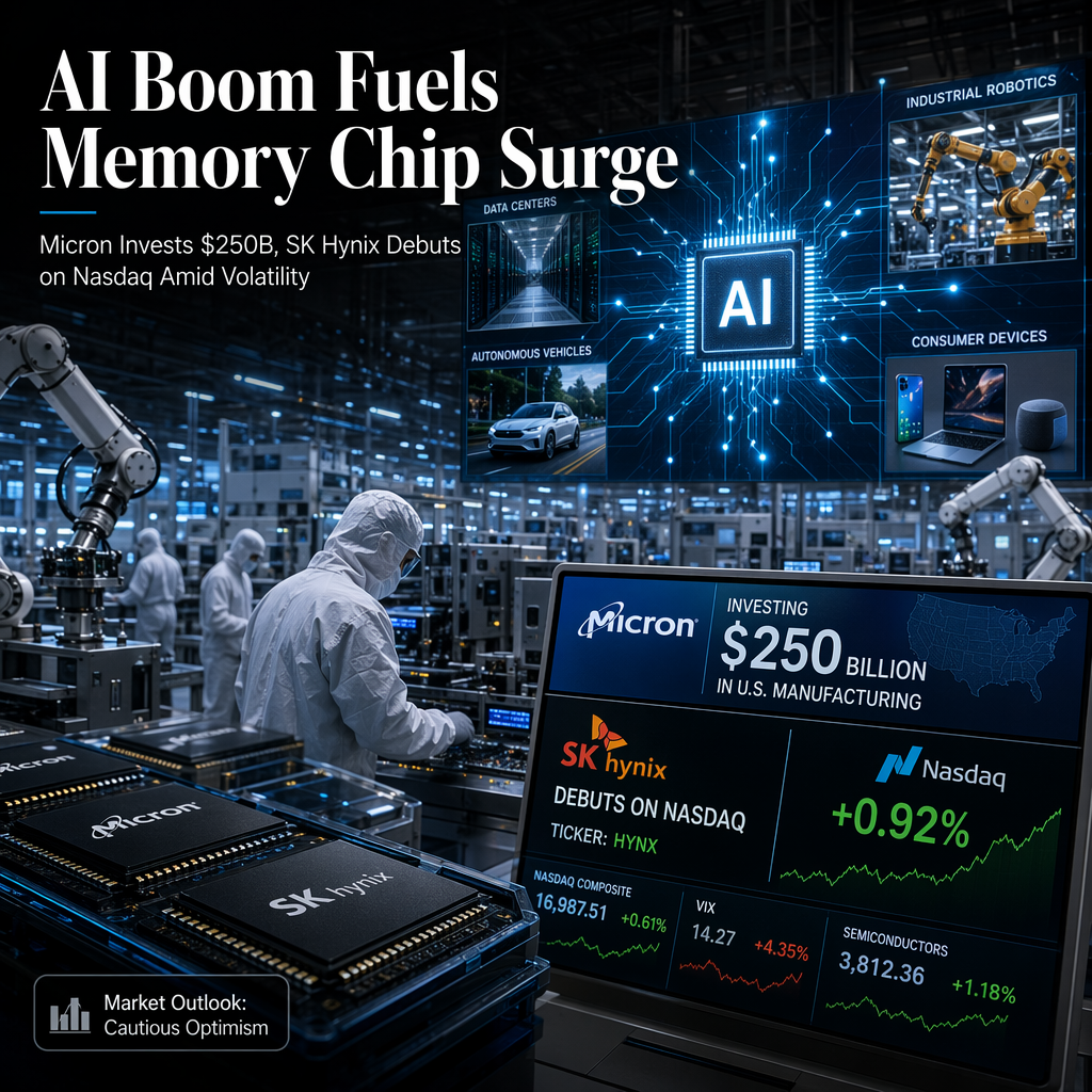 AI Boom Fuels Unprecedented Memory Demand as Micron Invests $250B and SK Hynix Debuts on Nasdaq