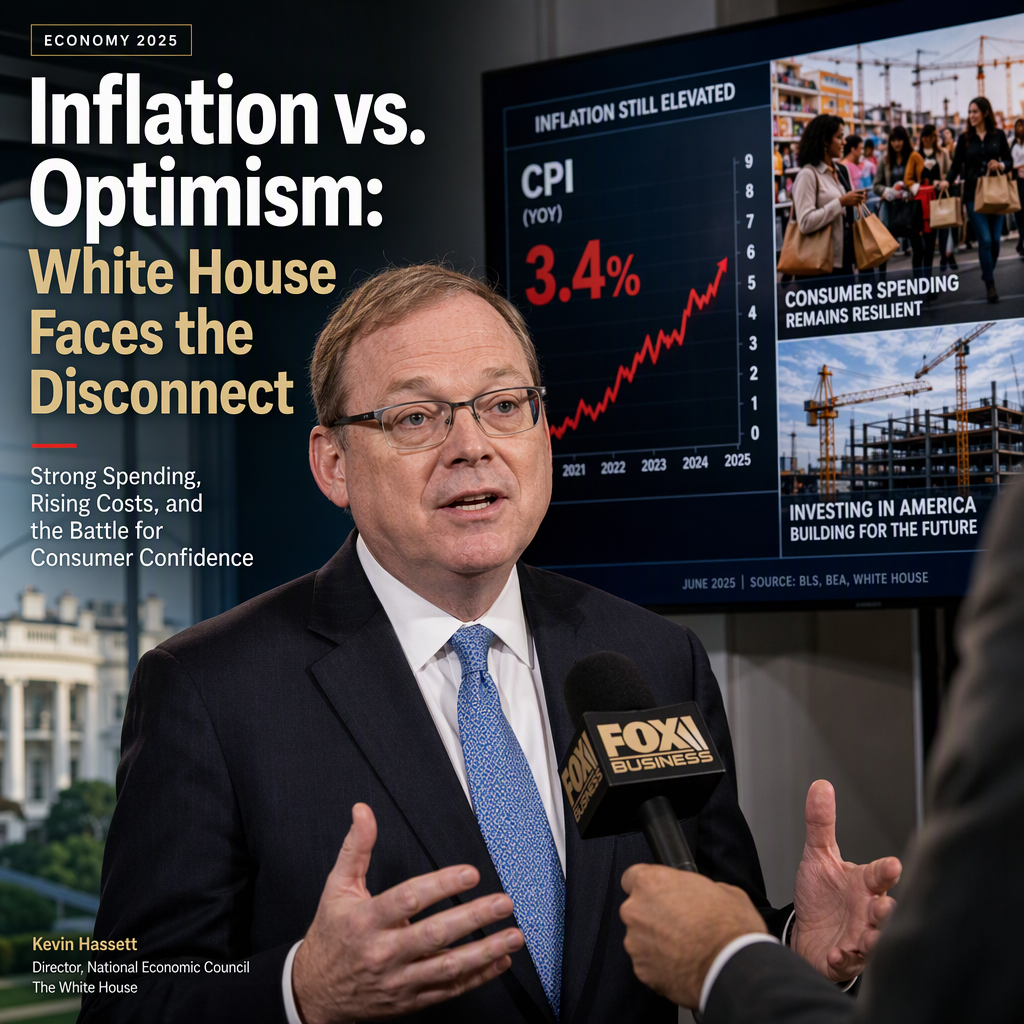 White House Economic Chief Addresses Consumer Pessimism Amid Rising Inflation and Strong Spending