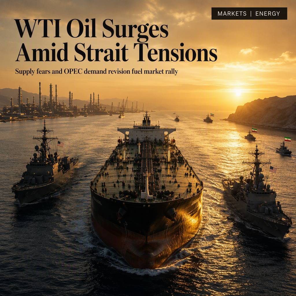 WTI Oil Prices Rise Amid Strait of Hormuz Supply Concerns and OPEC Demand Revision