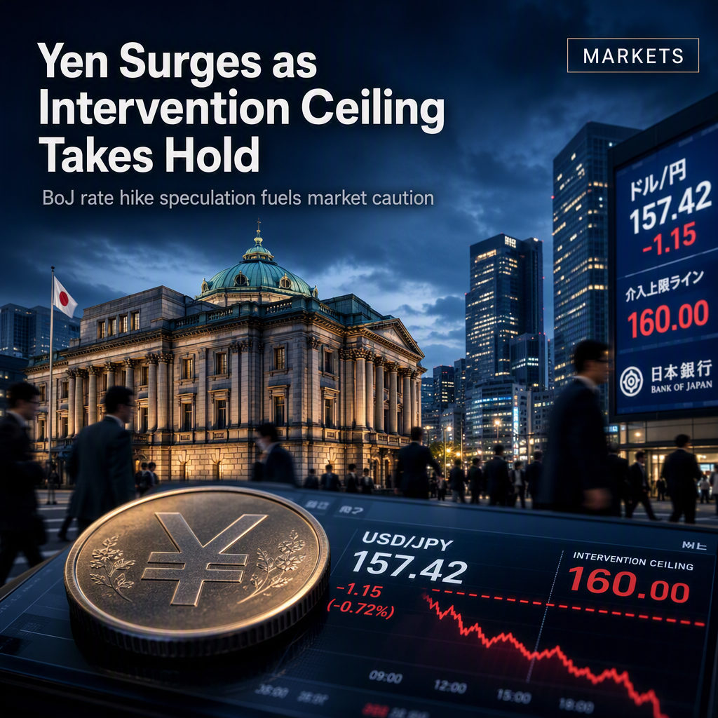 Japanese Yen Strengthens as Intervention Ceiling Emerges, BoJ Rate Hike Speculation Grows