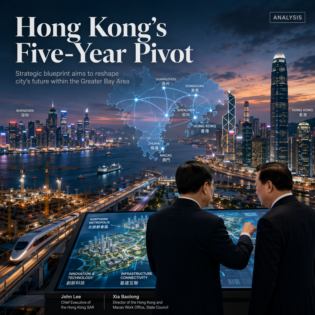 Hong Kong Launches First Five-Year Plan to Deepen Integration with Greater Bay Area