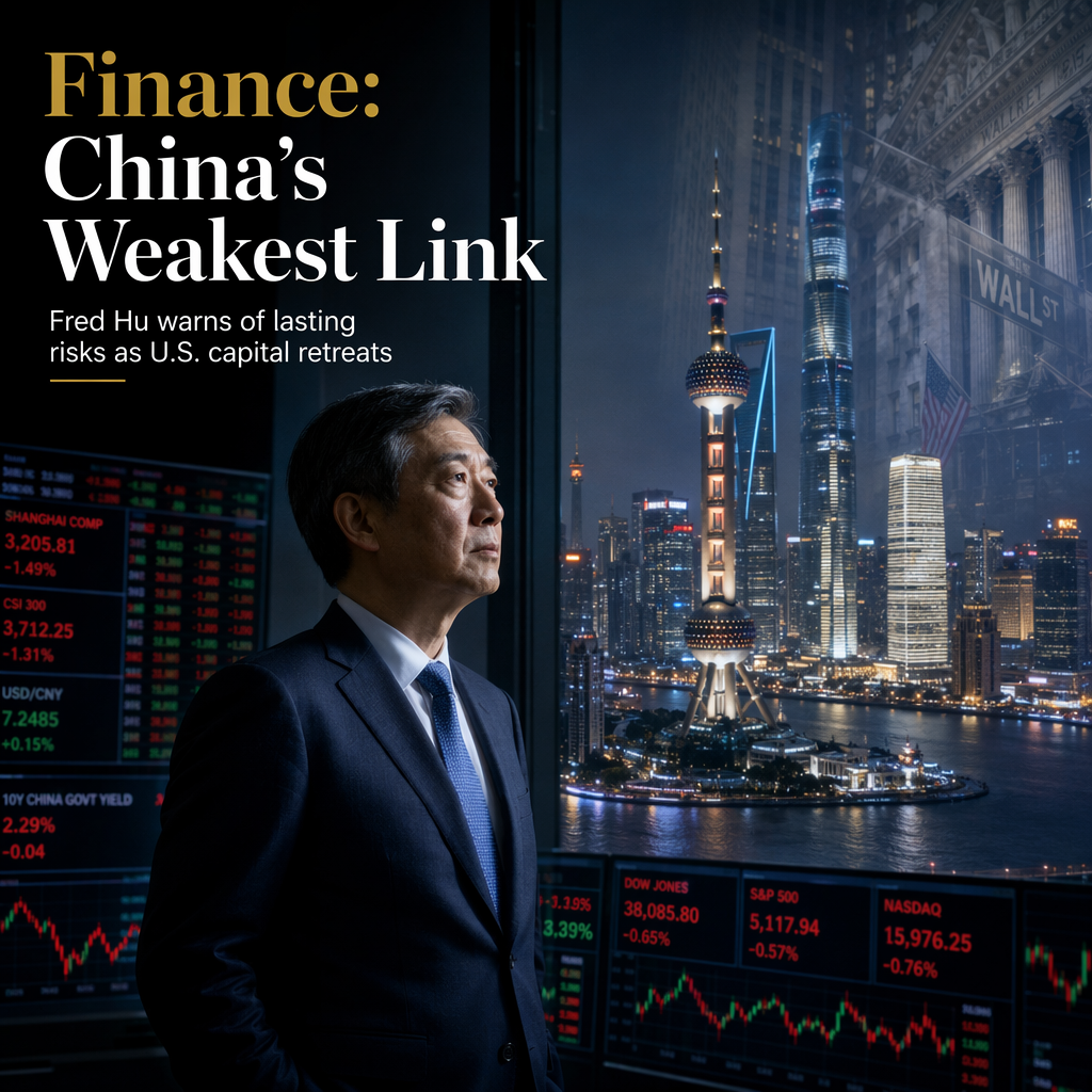 Primavera’s Fred Hu Warns Finance Is China’s Weakest Link Amid U.S. Decoupling