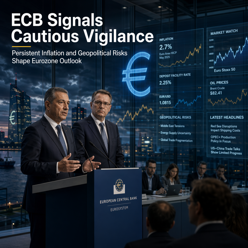 ECB Policymakers Signal Cautious Vigilance Amid Persistent Eurozone Inflation and Geopolitical Risks
