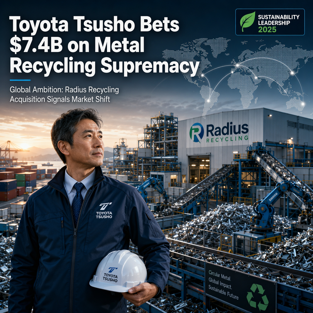 Toyota Tsusho Commits $7.4 Billion to Become World's Largest Metal Scrap Recycler