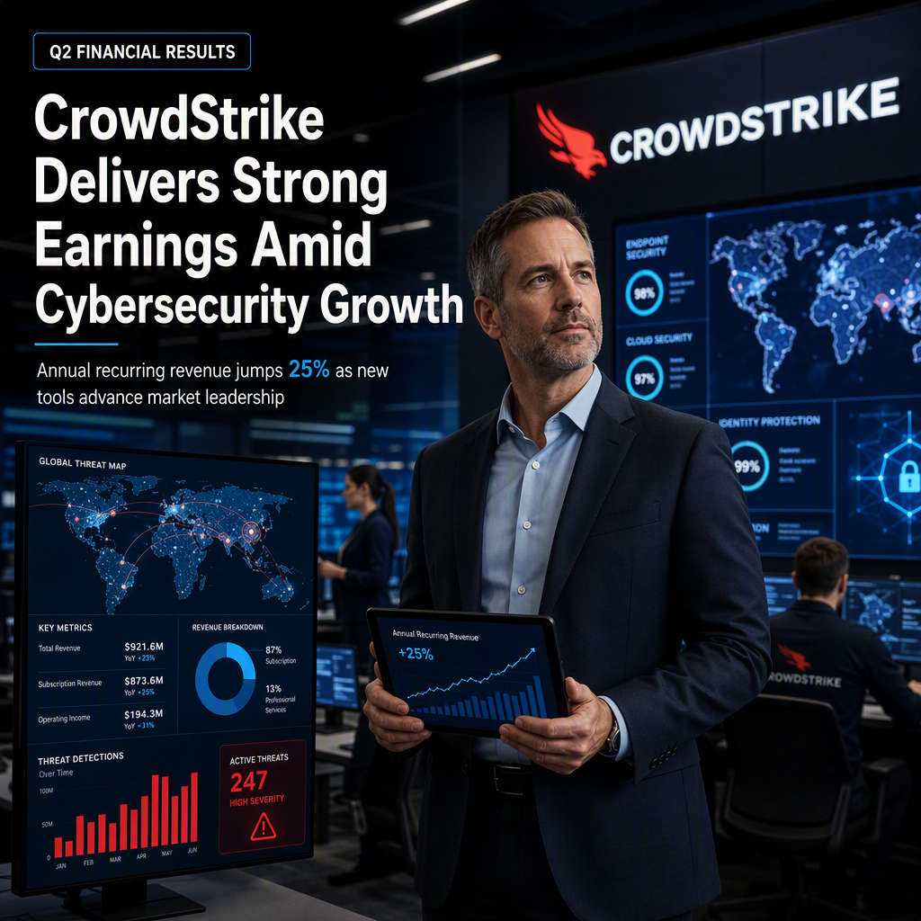 CrowdStrike Reports Adjusted Earnings and Revenue for the Quarter Amid Security Industry Developments
