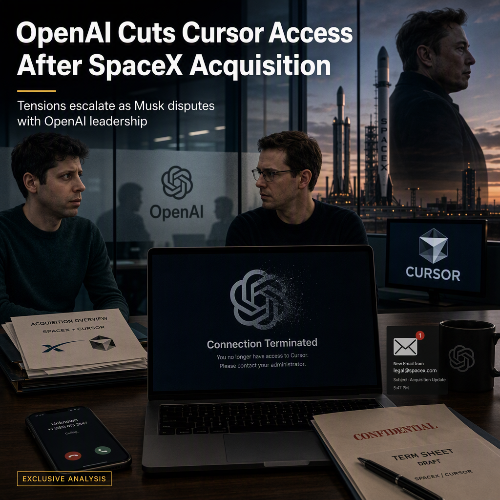 OpenAI to Cut Off Cursor Model Access After SpaceX Acquisition Amid Ongoing Musk Dispute
