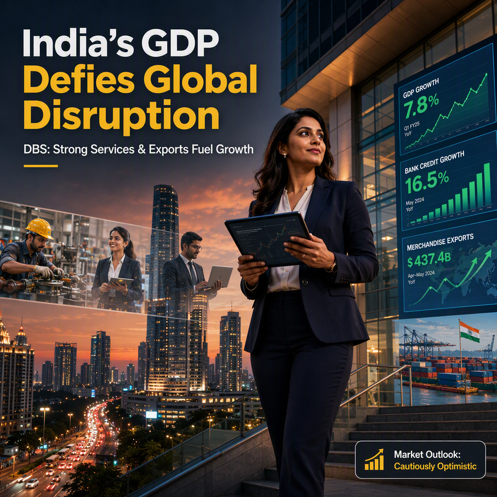 India's GDP Data Expected to Show Economic Resilience Amid Geopolitical Disruptions, Says DBS