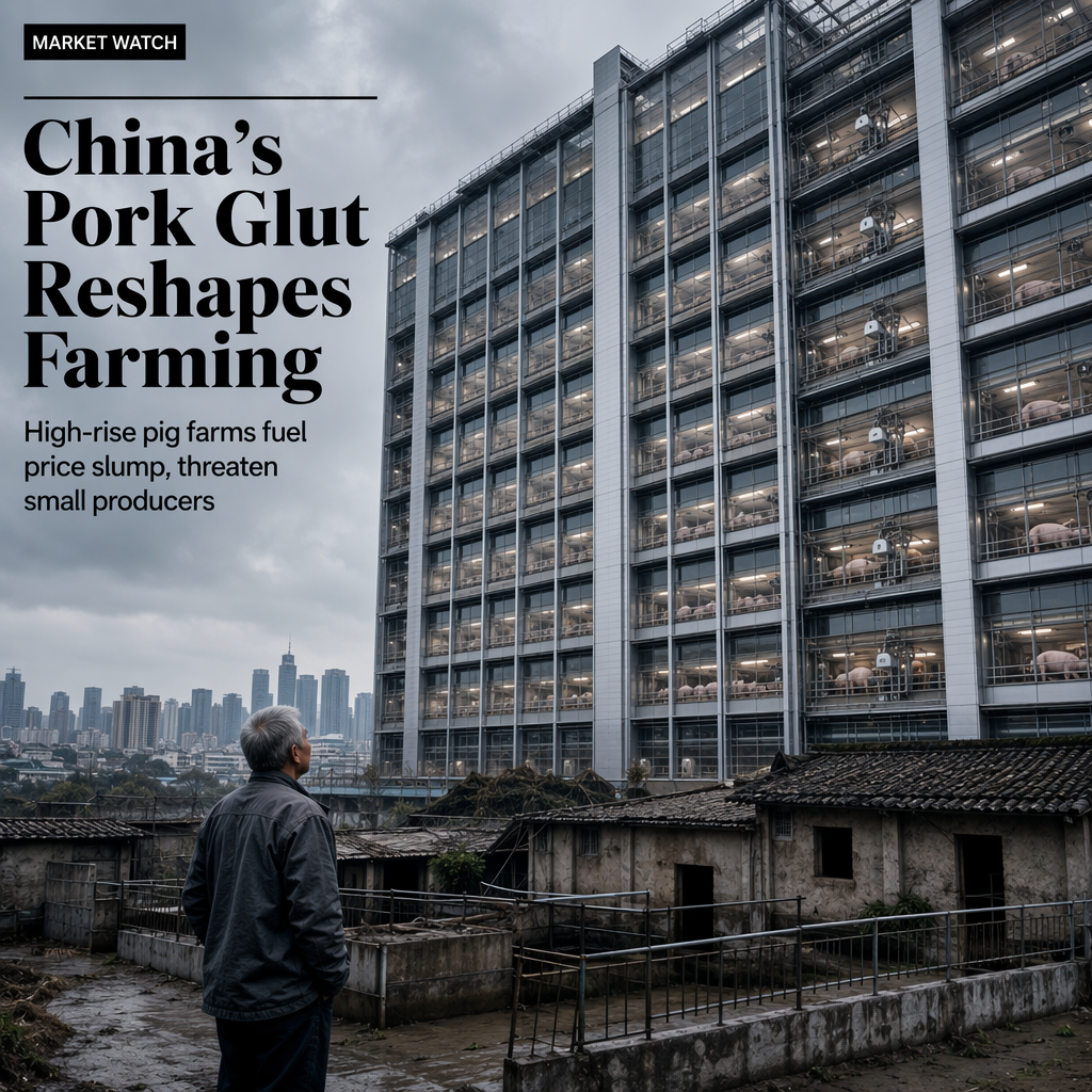 China's High-Rise Pig Farms Trigger Pork Oversupply and Prolonged Price Decline