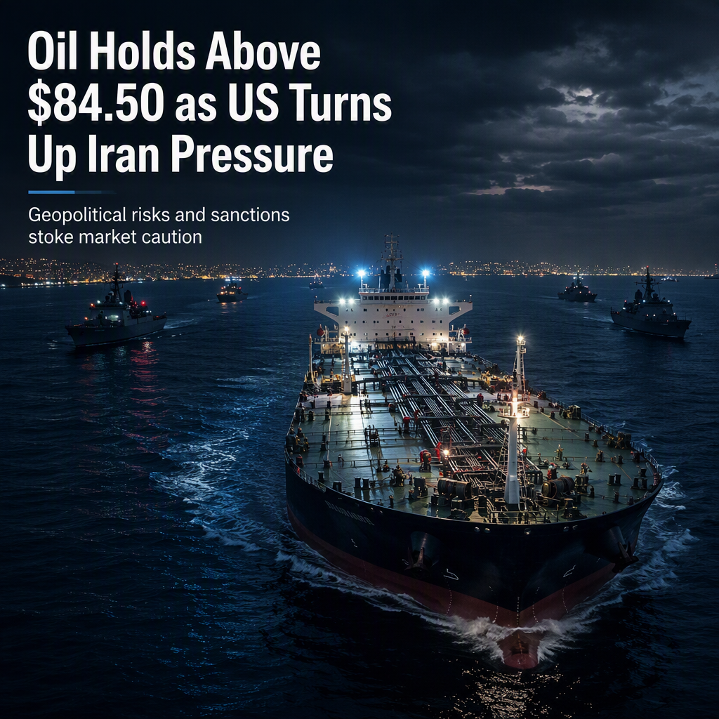 WTI Oil Prices Steady Above $84.50 Amid Rising US Sanctions Pressure on Iran