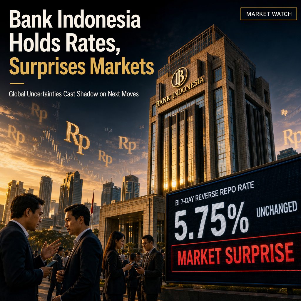 Bank Indonesia Surprises Markets by Holding Rates; MUFG Sees Further Tightening Ahead