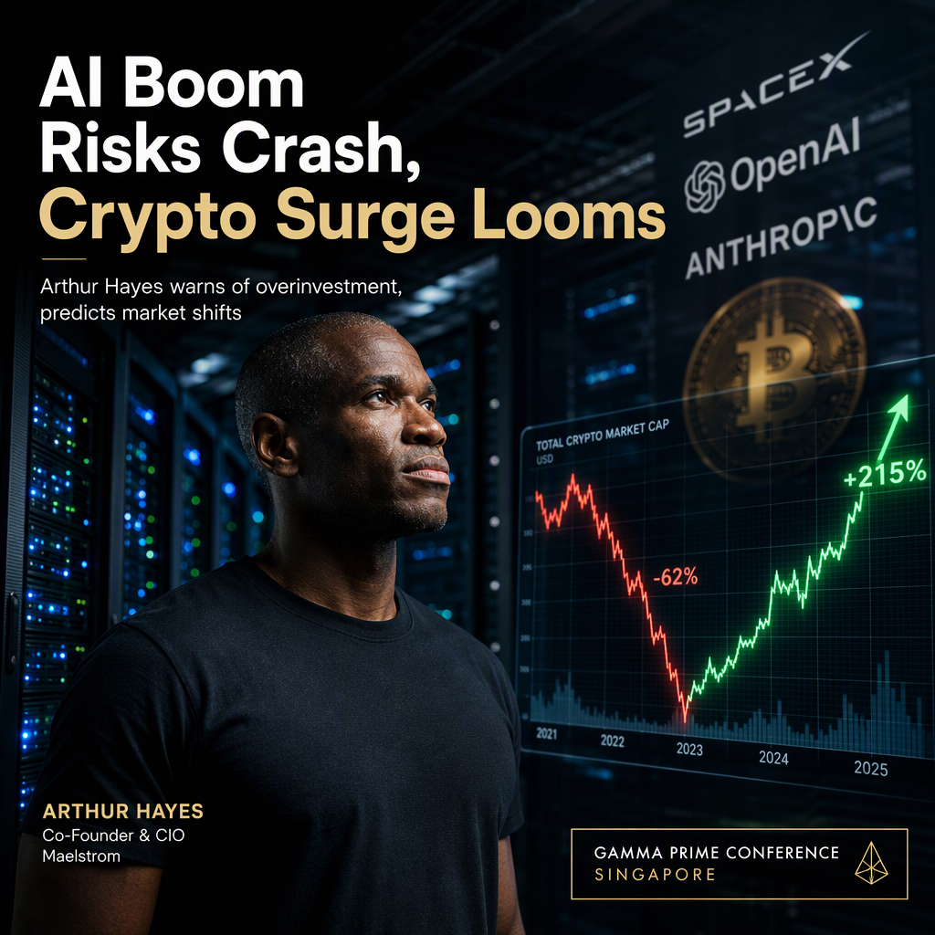 Arthur Hayes Warns of AI Overinvestment, Predicts Crypto Surge After Potential Crash
