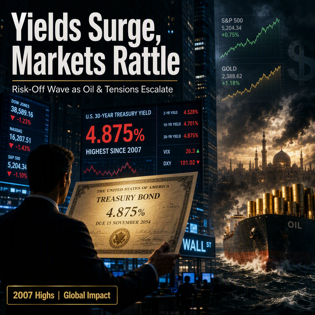 US Treasury Yields Hit 2007 Highs Amid Middle East Tensions and Surging Oil Prices