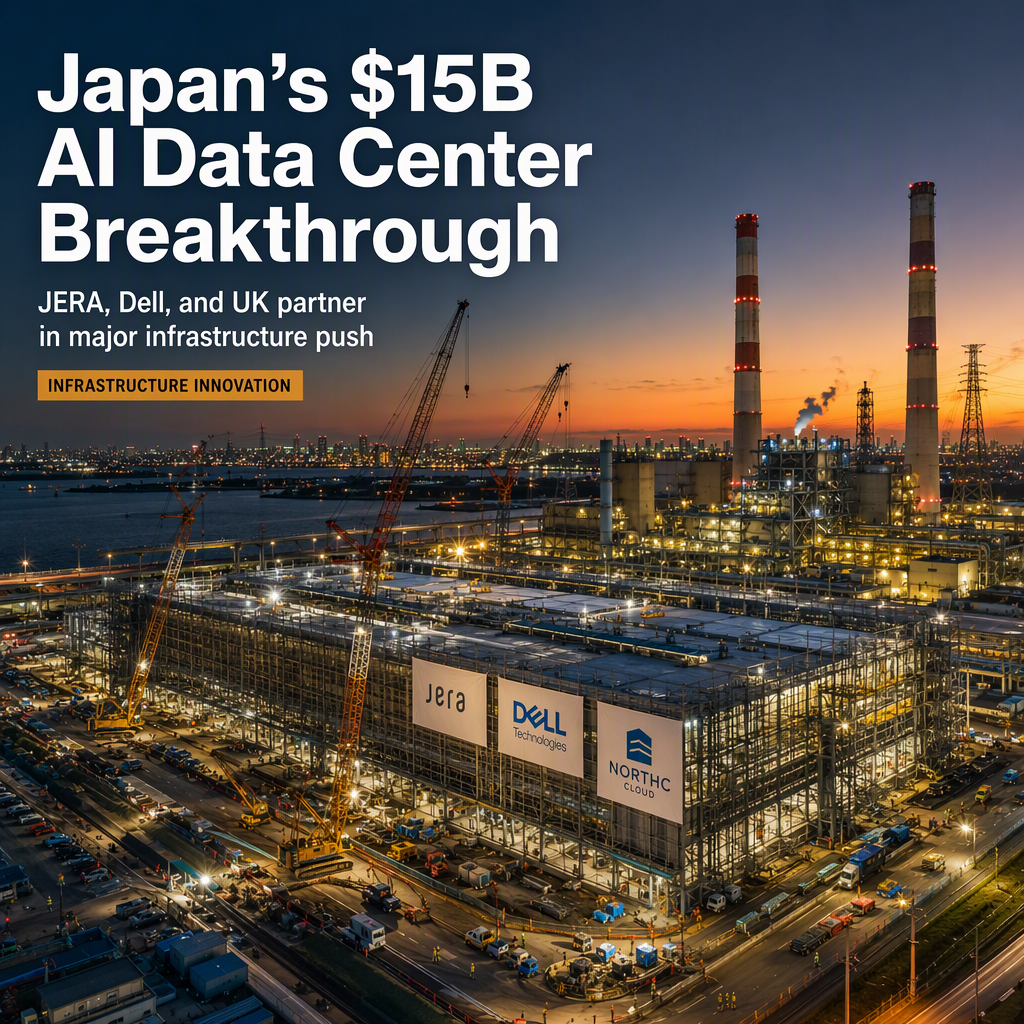 JERA, Dell, and UK AI Cloud Provider Announce $15 Billion Data Center in Japan