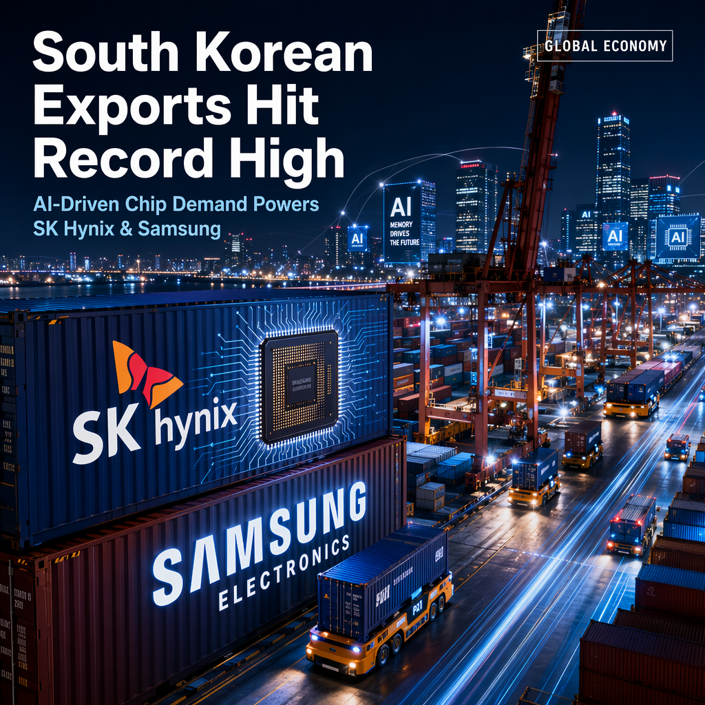 South Korean Exports Reach Record High on AI-Driven Chip Demand