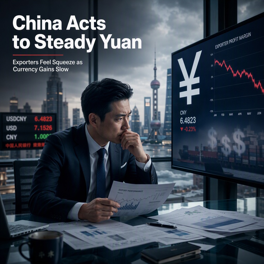 China Moves to Stabilize Yuan Amid Exporters' Currency Losses