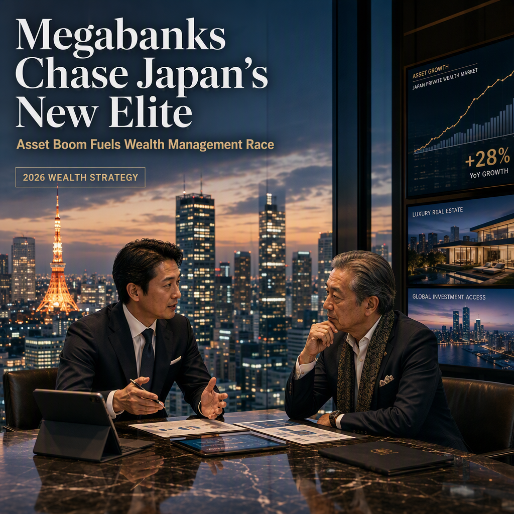 Japan's Megabanks Intensify Pursuit of Ultrawealthy Amid Soaring Asset Values