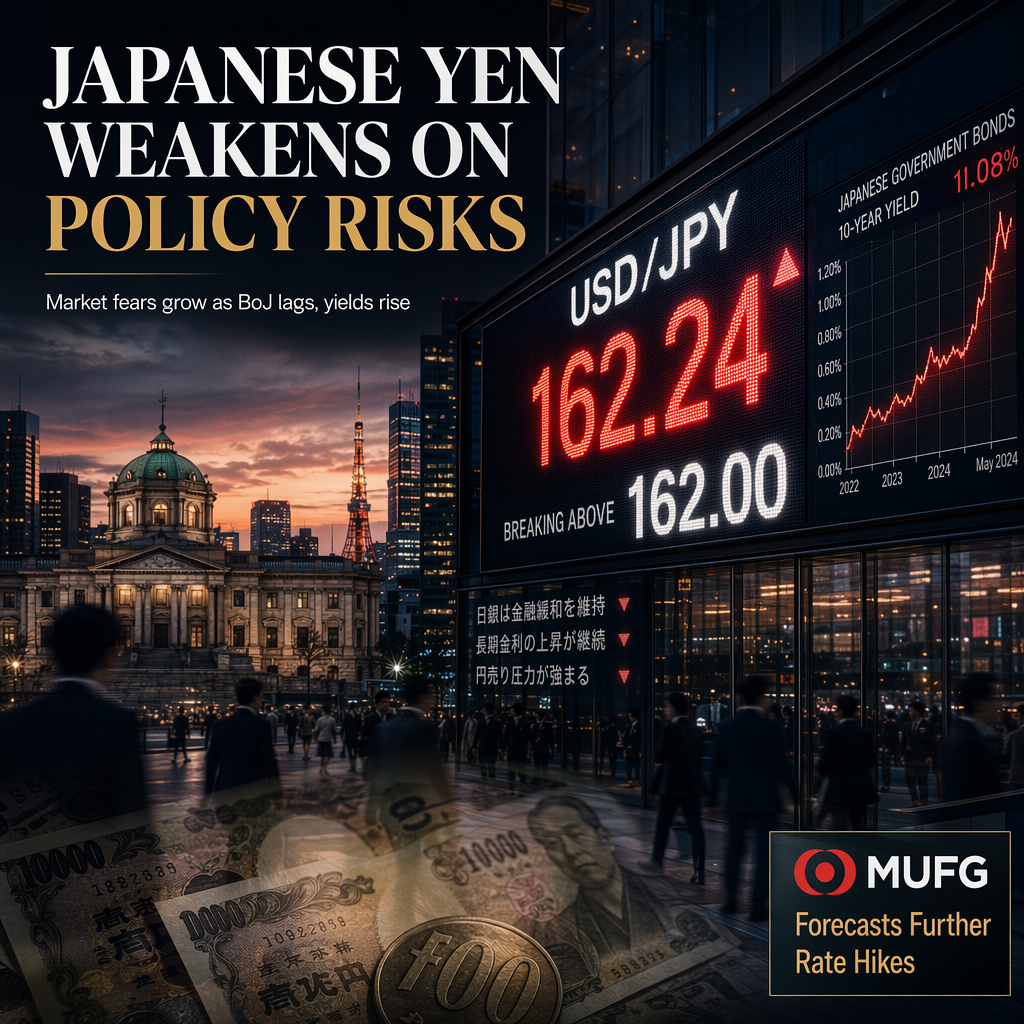 Japanese Yen Weakens as MUFG Flags BoJ Policy Risks and Higher Yields